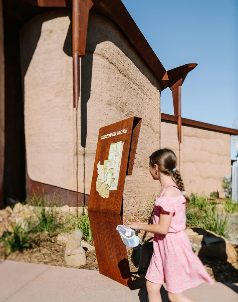 Map wayfinding signage
