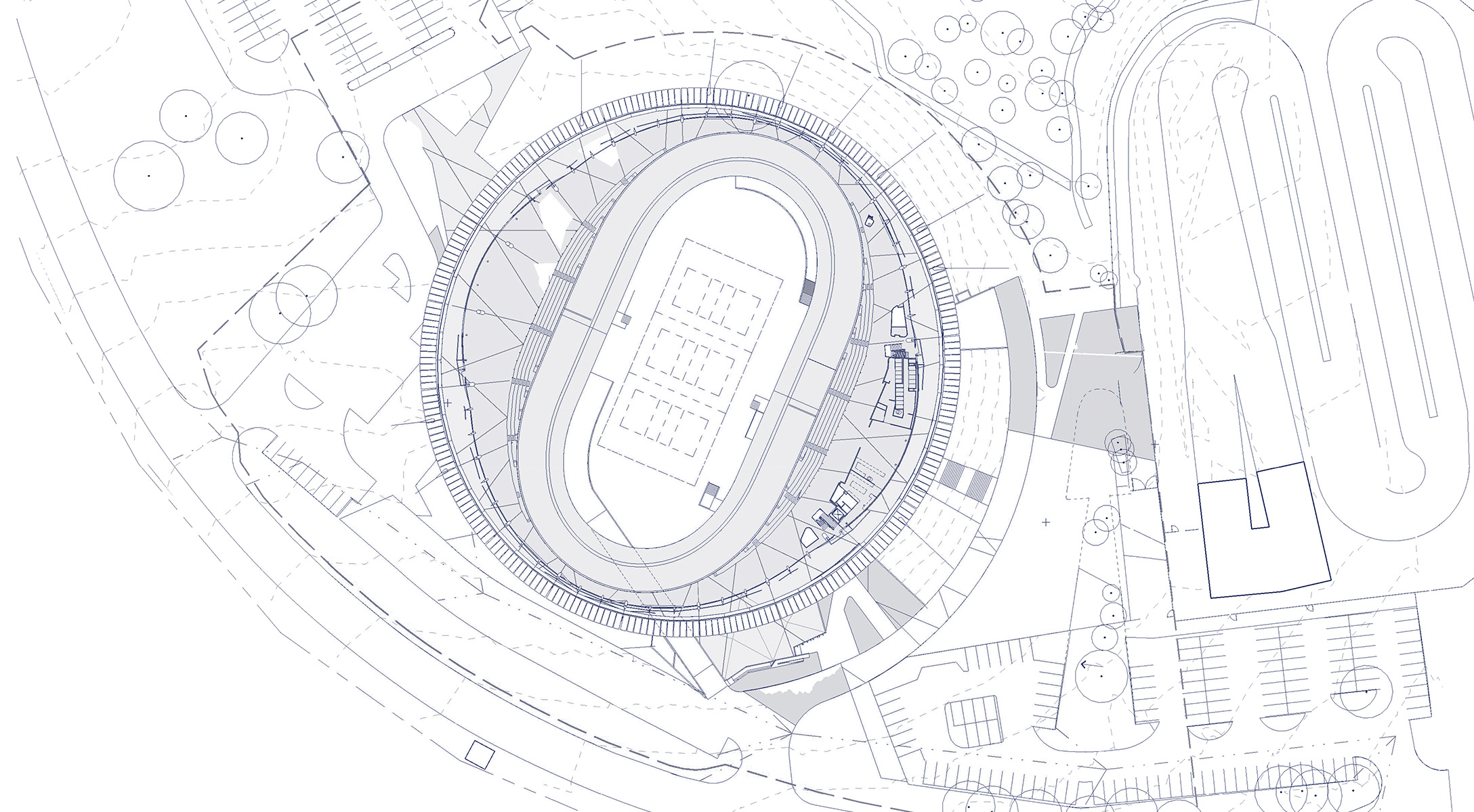 Architectural plan of Anna Meares Velodrome