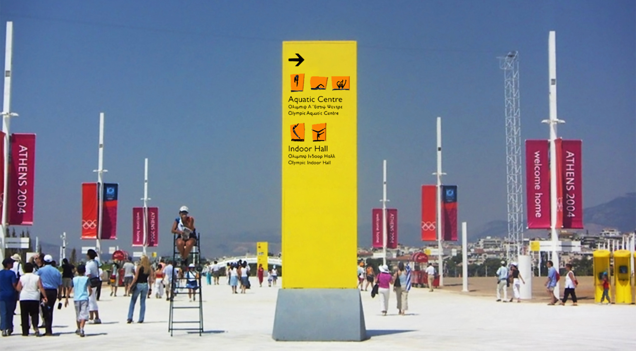 Directional wayfinding at 2004 Athens Olympics