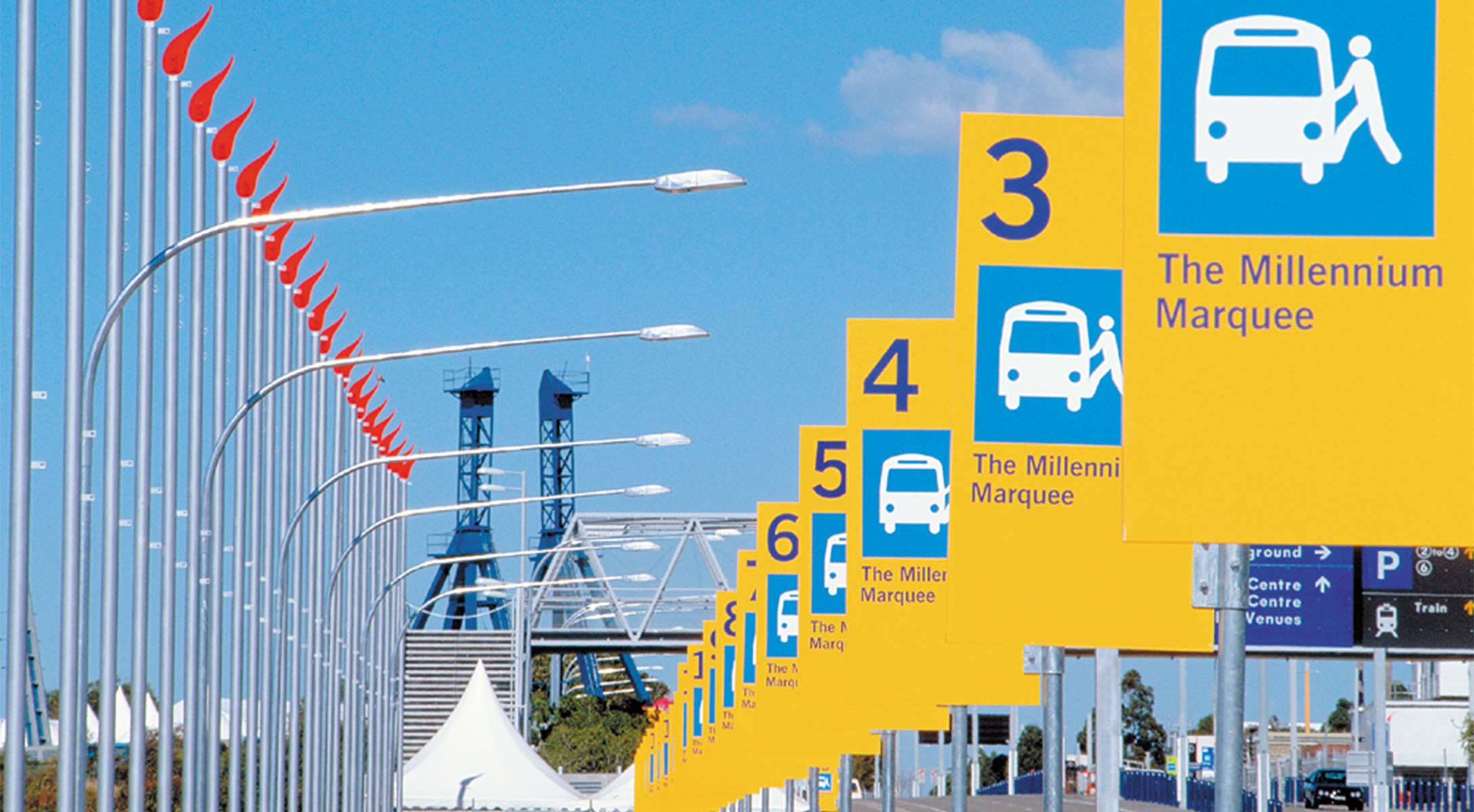 Identification signage at 2000 Sydney Olympics