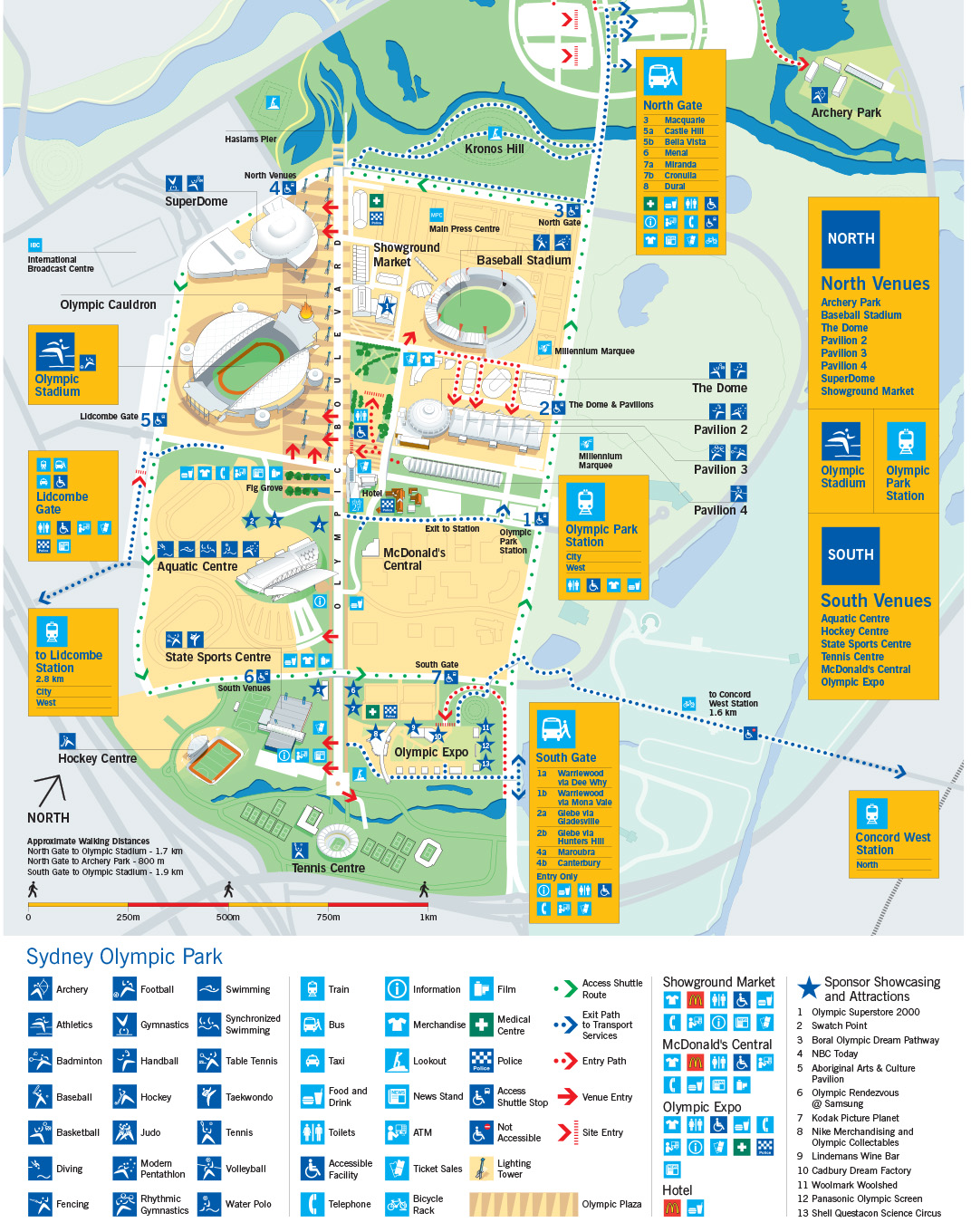 Map design at 2000 Sydney Olympics