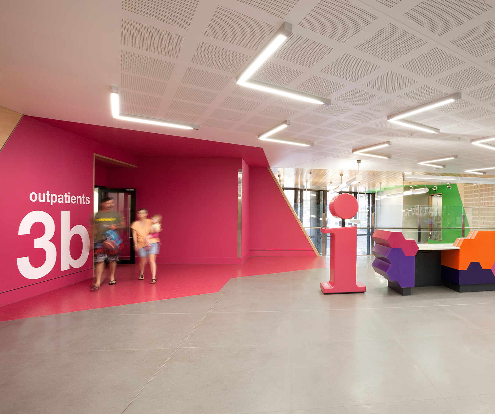 Pink colour coded arrival thresholds