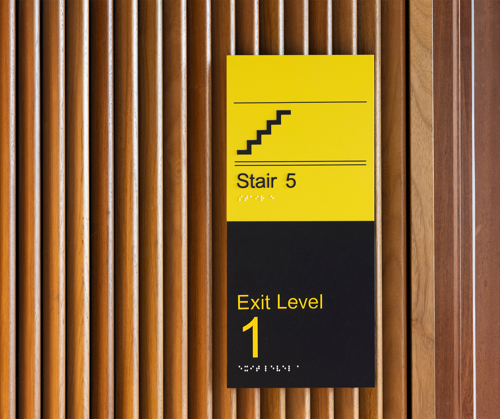 Braille and tactile accessible wayfinding