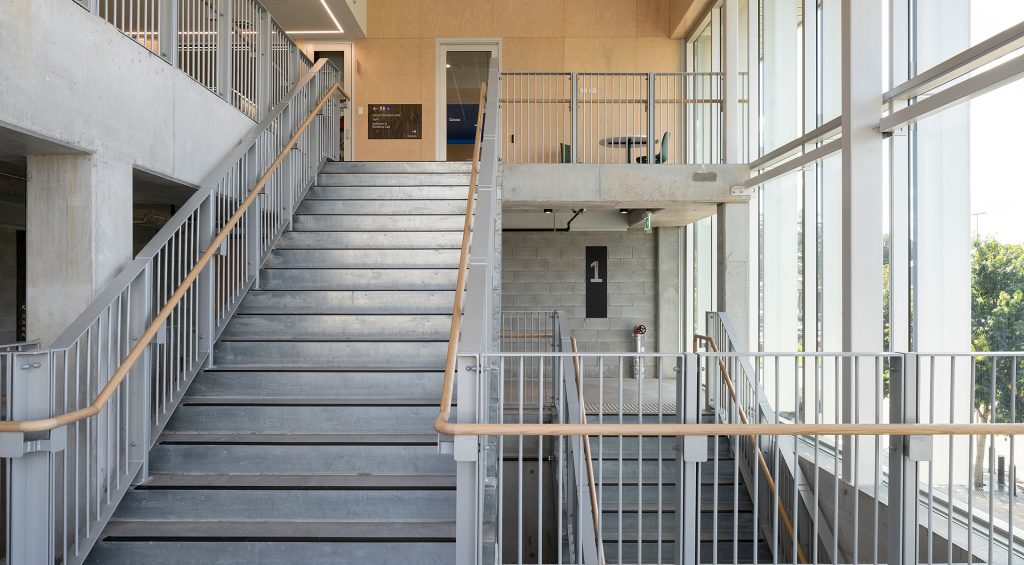 Internal staircase view.